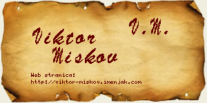 Viktor Miškov vizit kartica